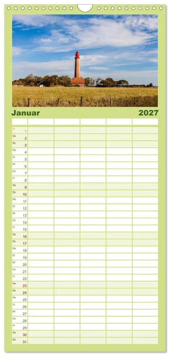 Bild: 9783594338520 | Familienplaner 2027 - FEHMARN - Magische Momente mit 5 Spalten...