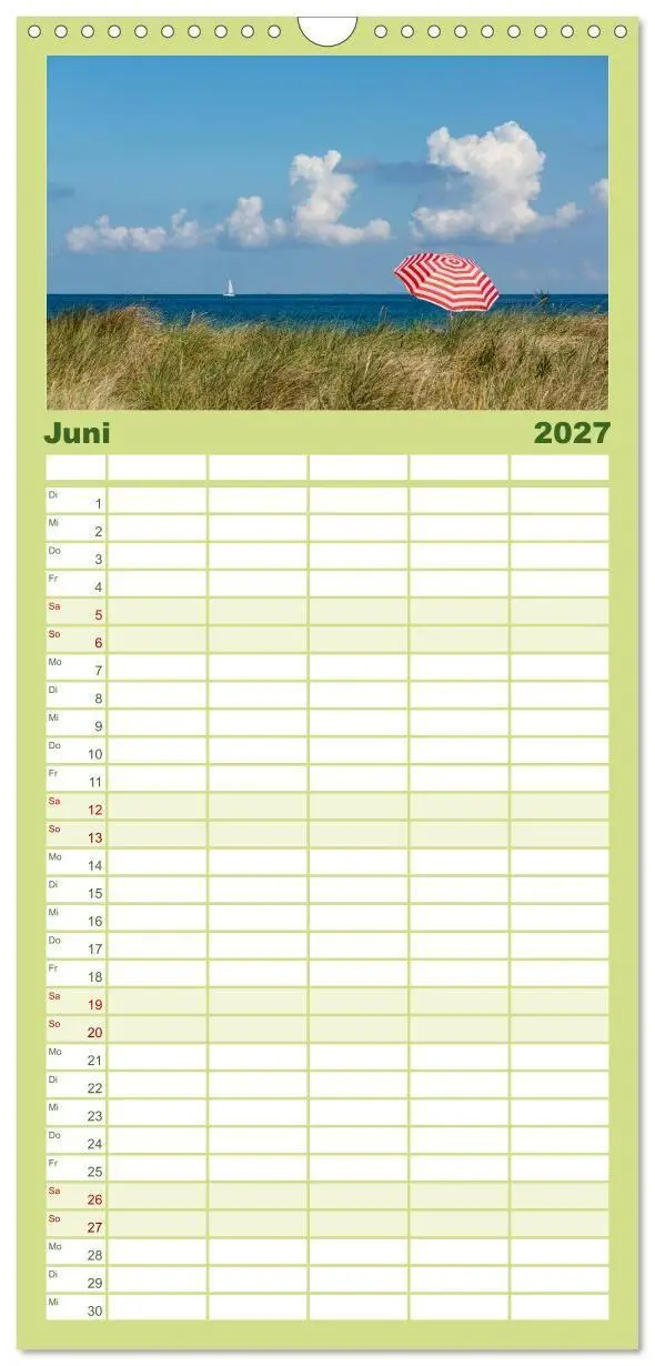 Bild: 9783594338520 | Familienplaner 2027 - FEHMARN - Magische Momente mit 5 Spalten...