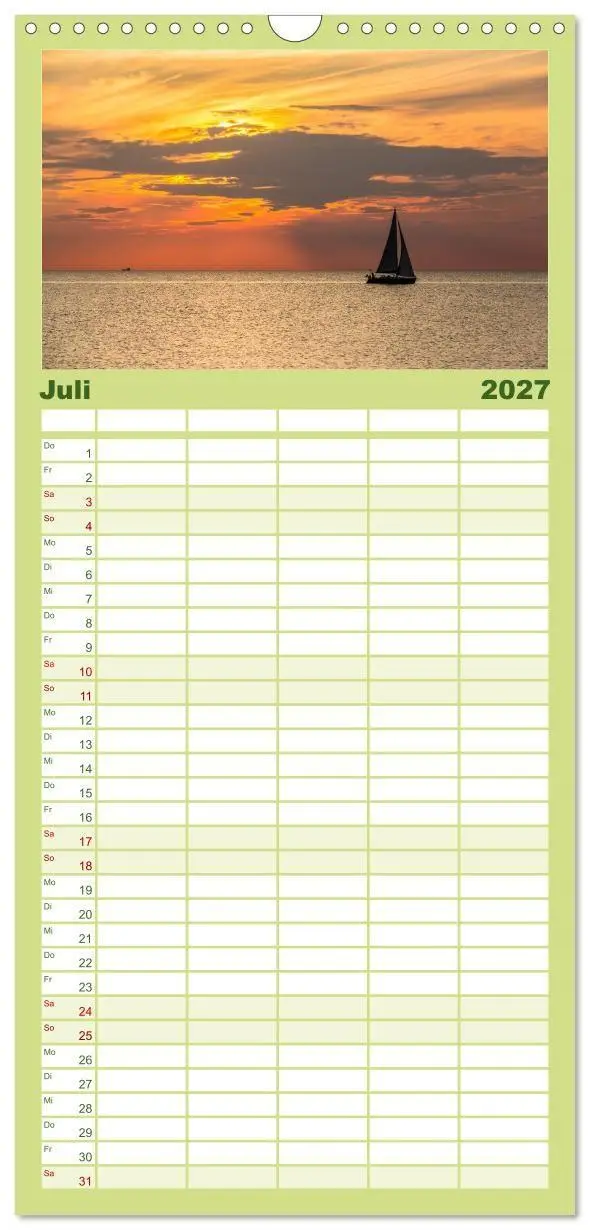 Bild: 9783594338520 | Familienplaner 2027 - FEHMARN - Magische Momente mit 5 Spalten...