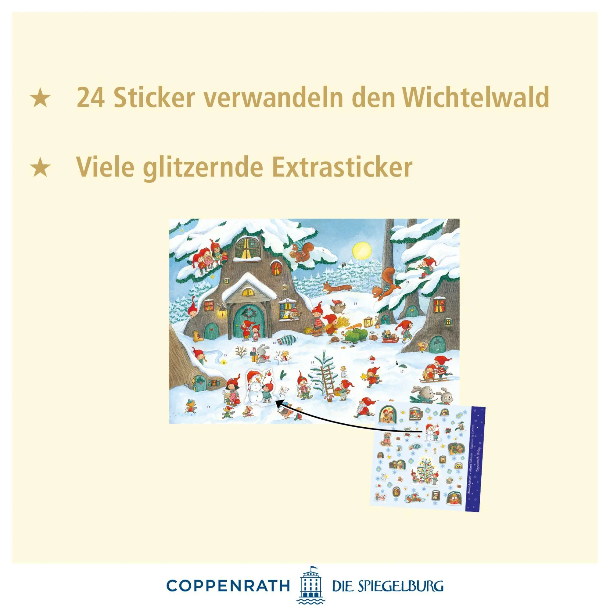 Bild: 4050003958620 | Sticker-Adventskalender - Im Wichtel-Wimmelwald | Outi Kaden | 1 S.