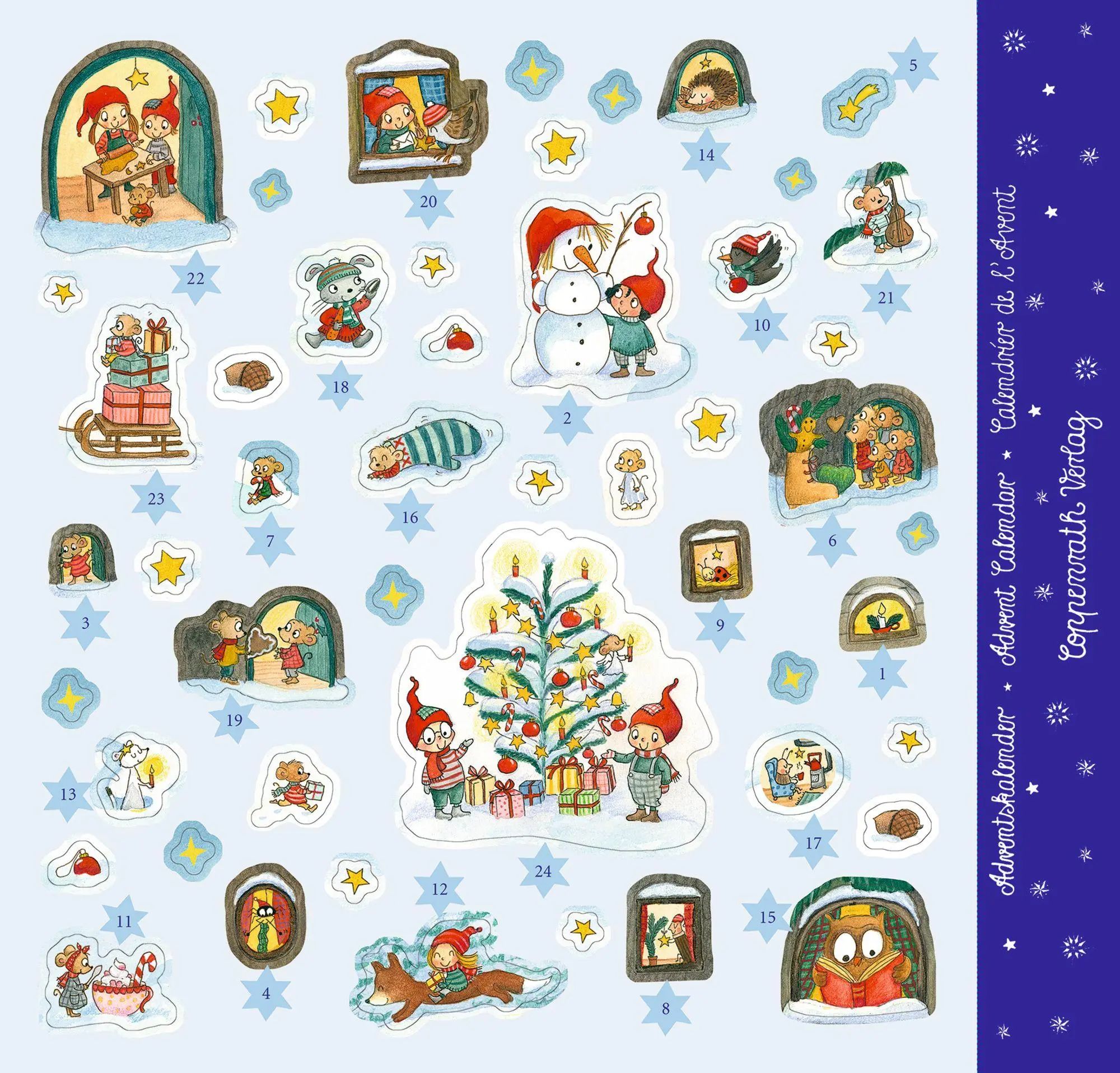 Bild: 4050003958620 | Sticker-Adventskalender - Im Wichtel-Wimmelwald | Outi Kaden | 1 S.
