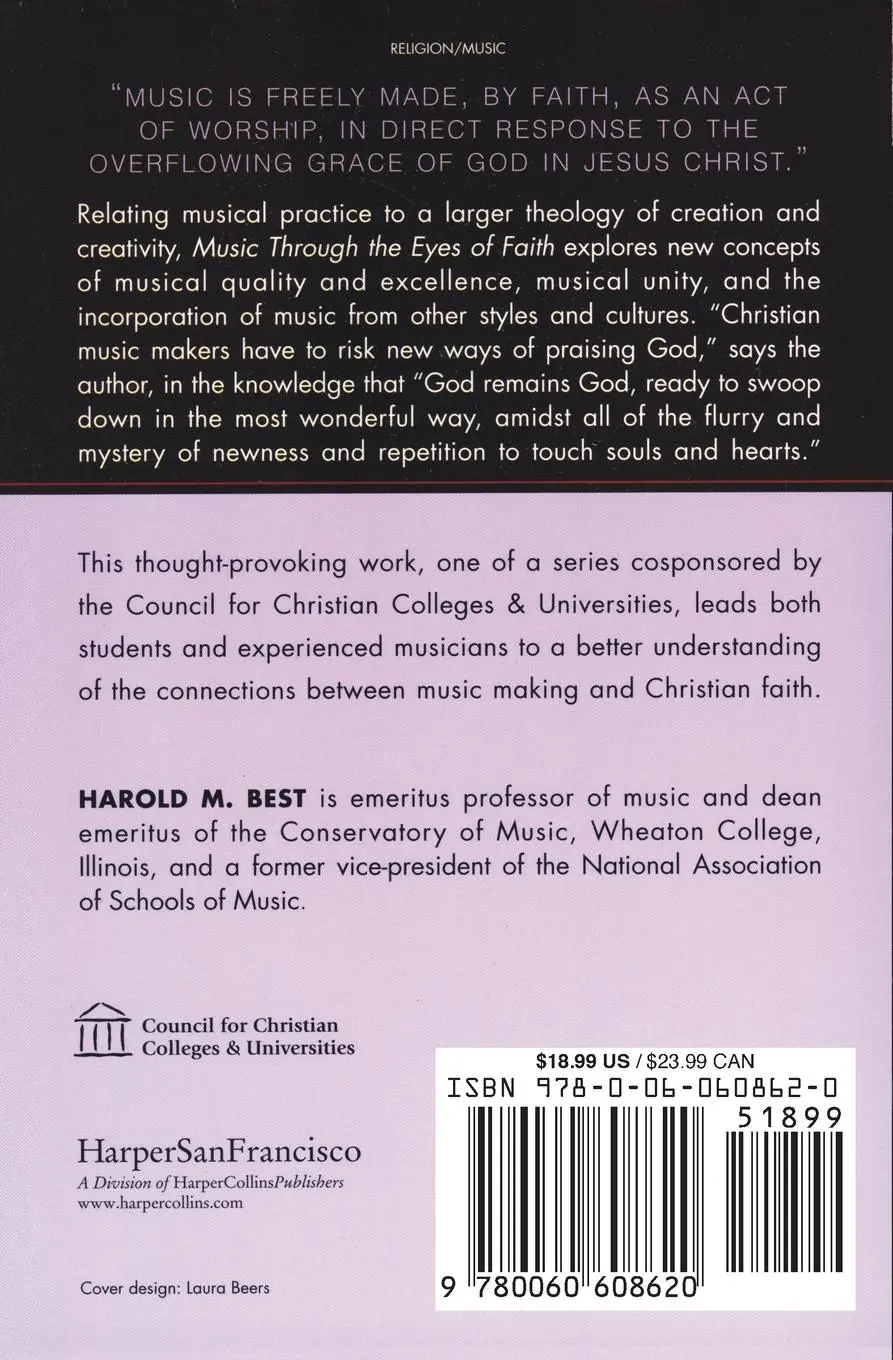 Rückseite: 9780060608620 | Music Through the Eyes of Faith | Harold Best | Taschenbuch | Englisch