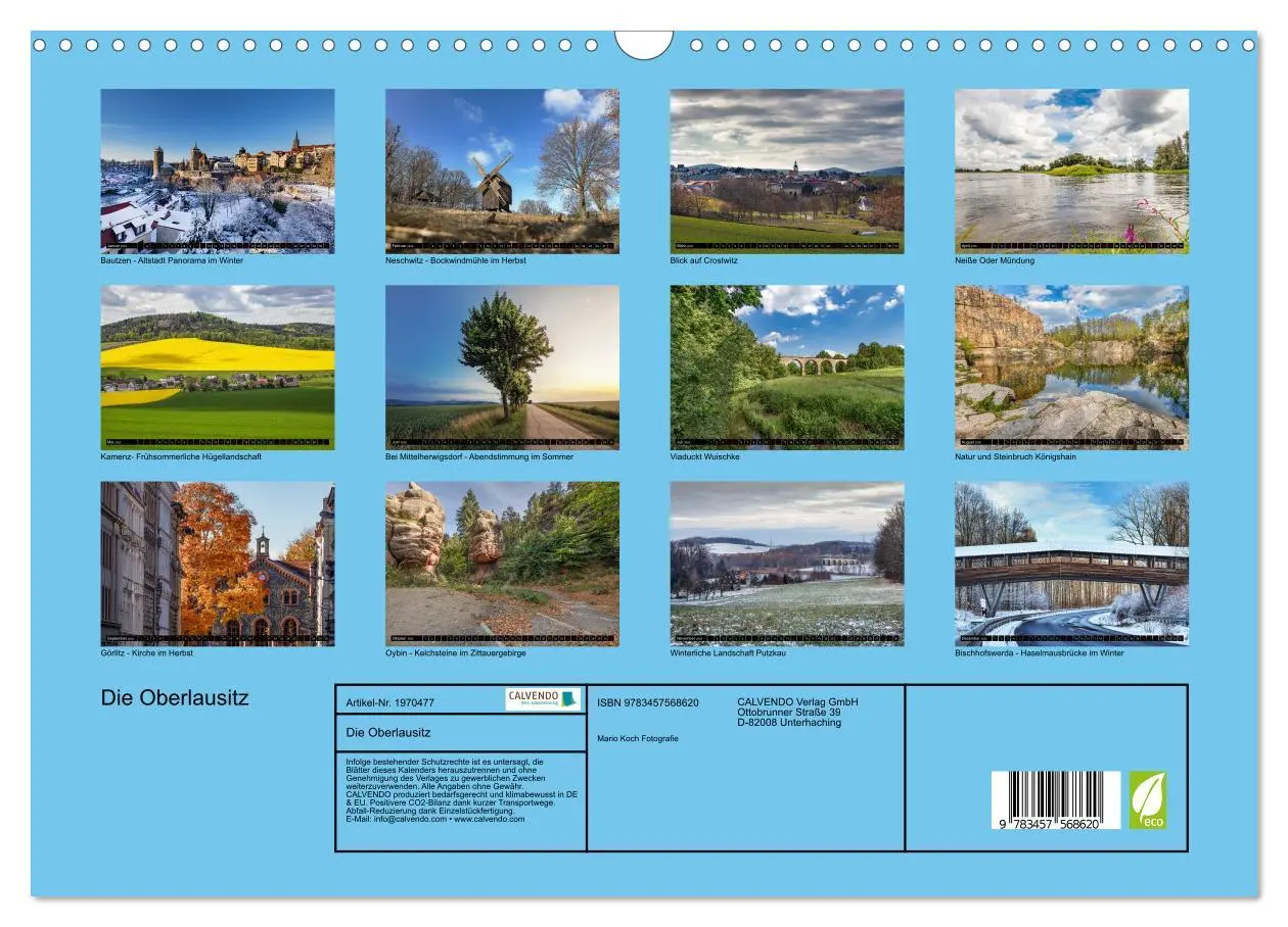 Bild: 9783457568620 | Die Oberlausitz (Wandkalender 2026 DIN A3 quer), CALVENDO...