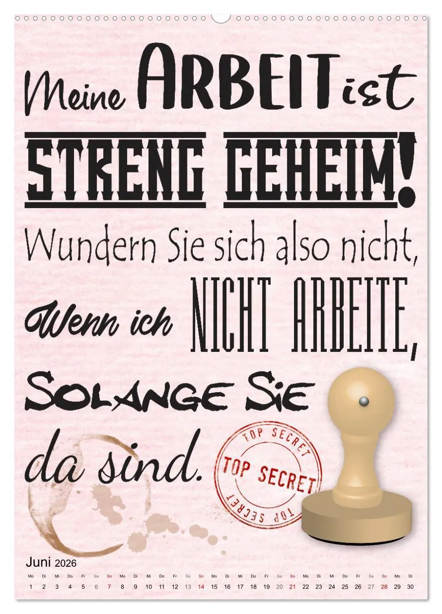 Bild: 9783516348620 | Beamten-Sprüche (hochwertiger Premium Wandkalender 2026 DIN A2...
