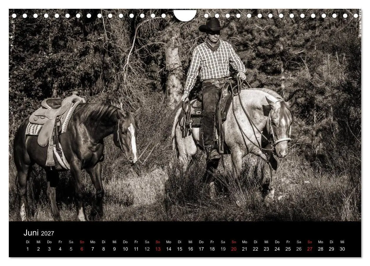 Bild: 9783569988620 | Westernreiten (Wandkalender 2027 DIN A4 quer), CALVENDO Monatskalender