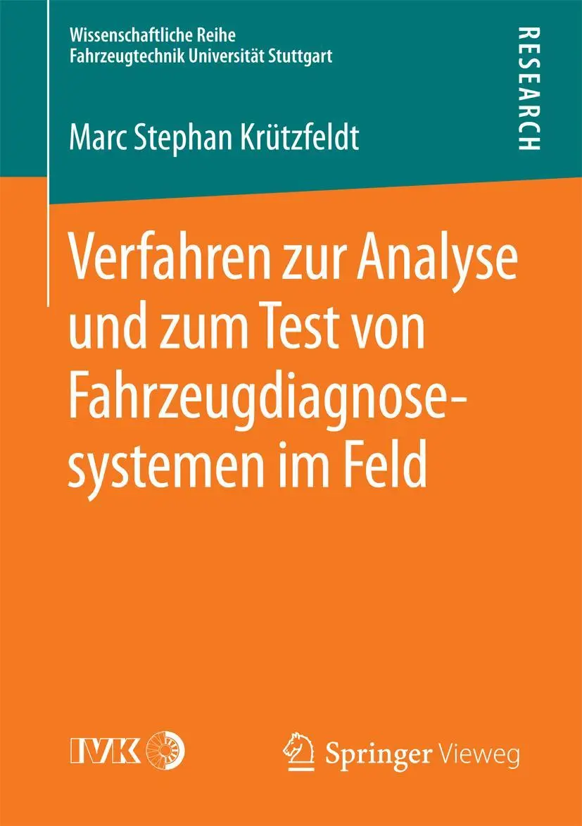 Cover: 9783658088620 | Verfahren zur Analyse und zum Test von Fahrzeugdiagnosesystemen im...