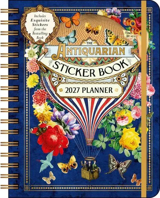 Cover: 9798881608620 | The Antiquarian Sticker Book 2027 Monthly/Weekly Planner Calendar