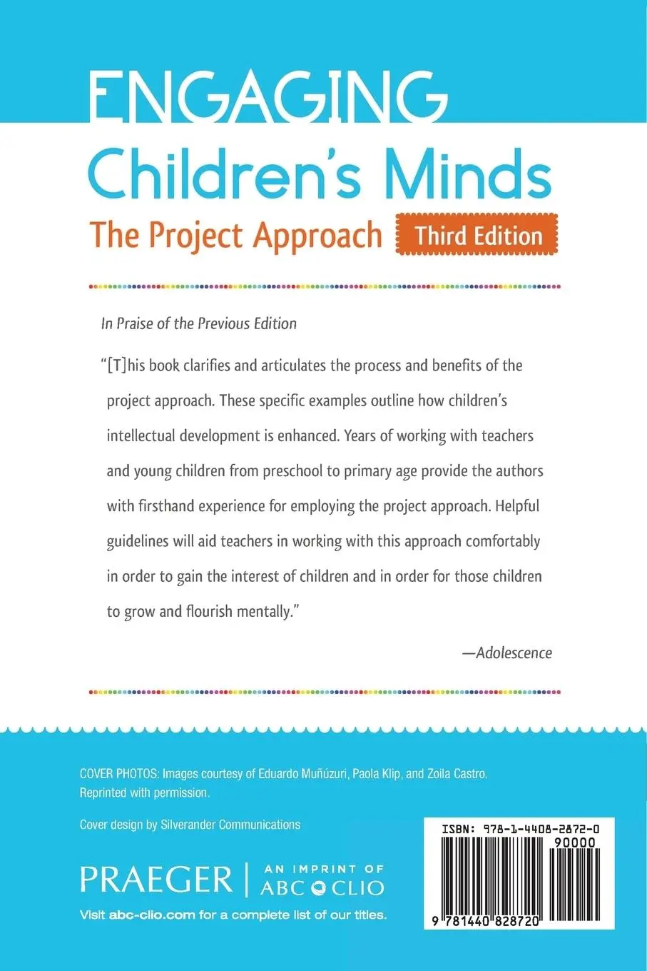 Rückseite: 9781440828720 | Engaging Children's Minds | The Project Approach | Lilian Katz (u. a.)