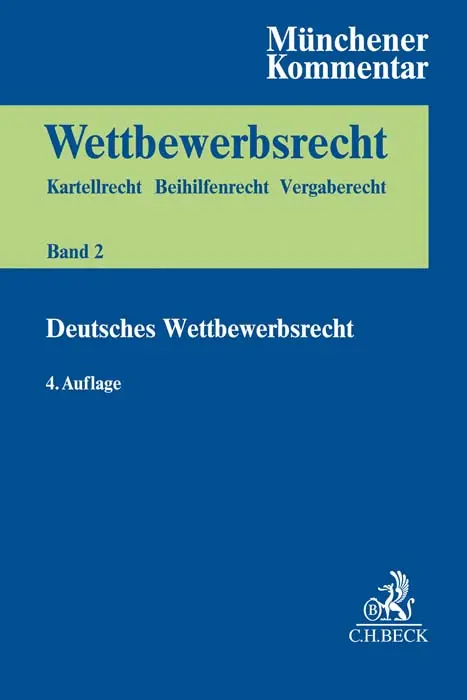 Cover: 9783406758720 | Münchener Kommentar zum Wettbewerbsrecht Bd. 2: Deutsches...