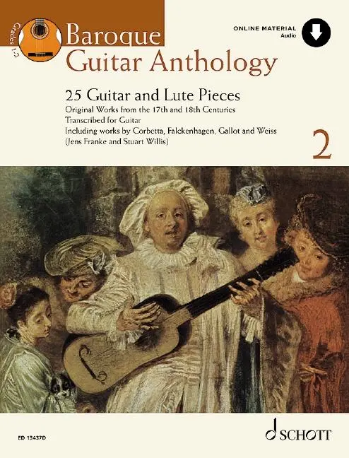 Cover: 9790220138720 | Baroque Guitar Anthology, Volume 2 25 Guitar and Lute Pieces -...
