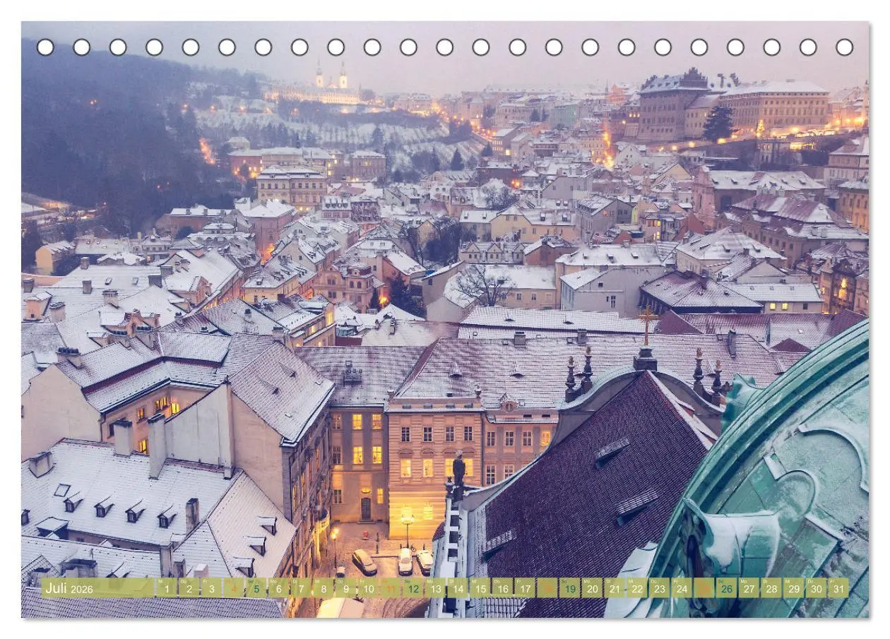Bild: 9783457548820 | Winterzauber in Prag (Tischkalender 2026 DIN A5 quer), CALVENDO...