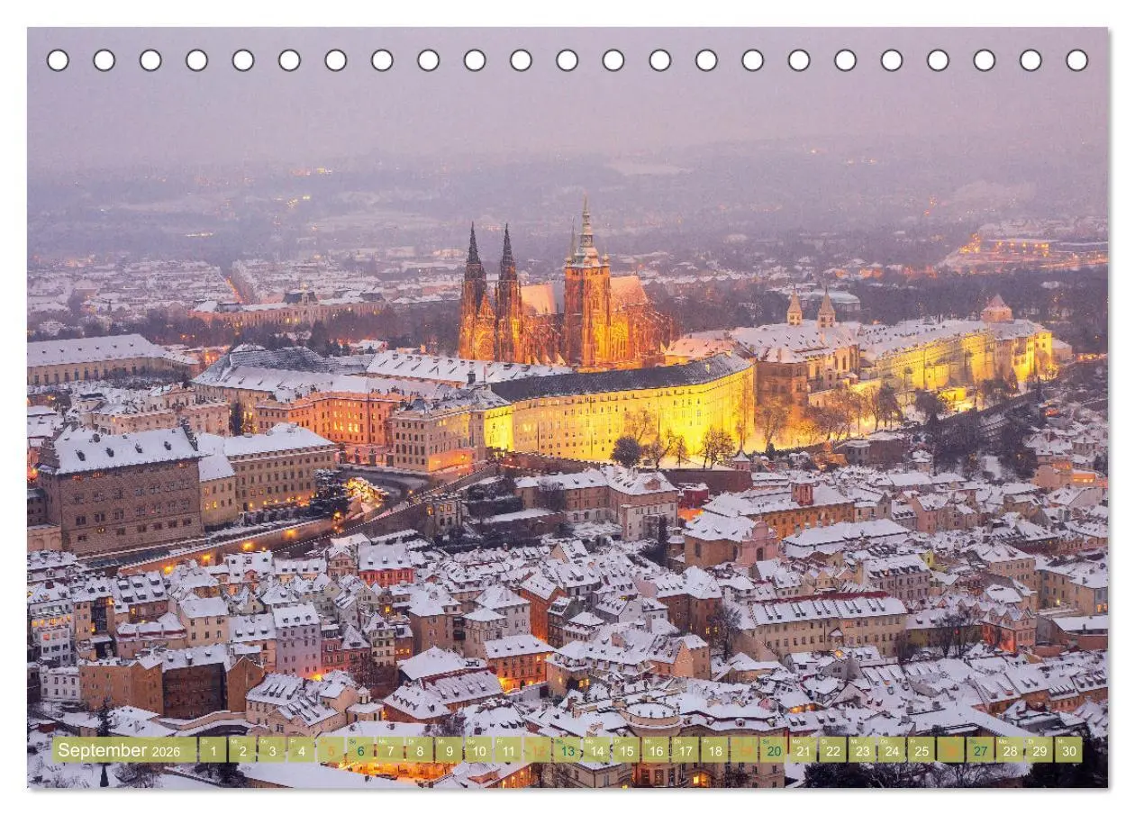 Bild: 9783457548820 | Winterzauber in Prag (Tischkalender 2026 DIN A5 quer), CALVENDO...