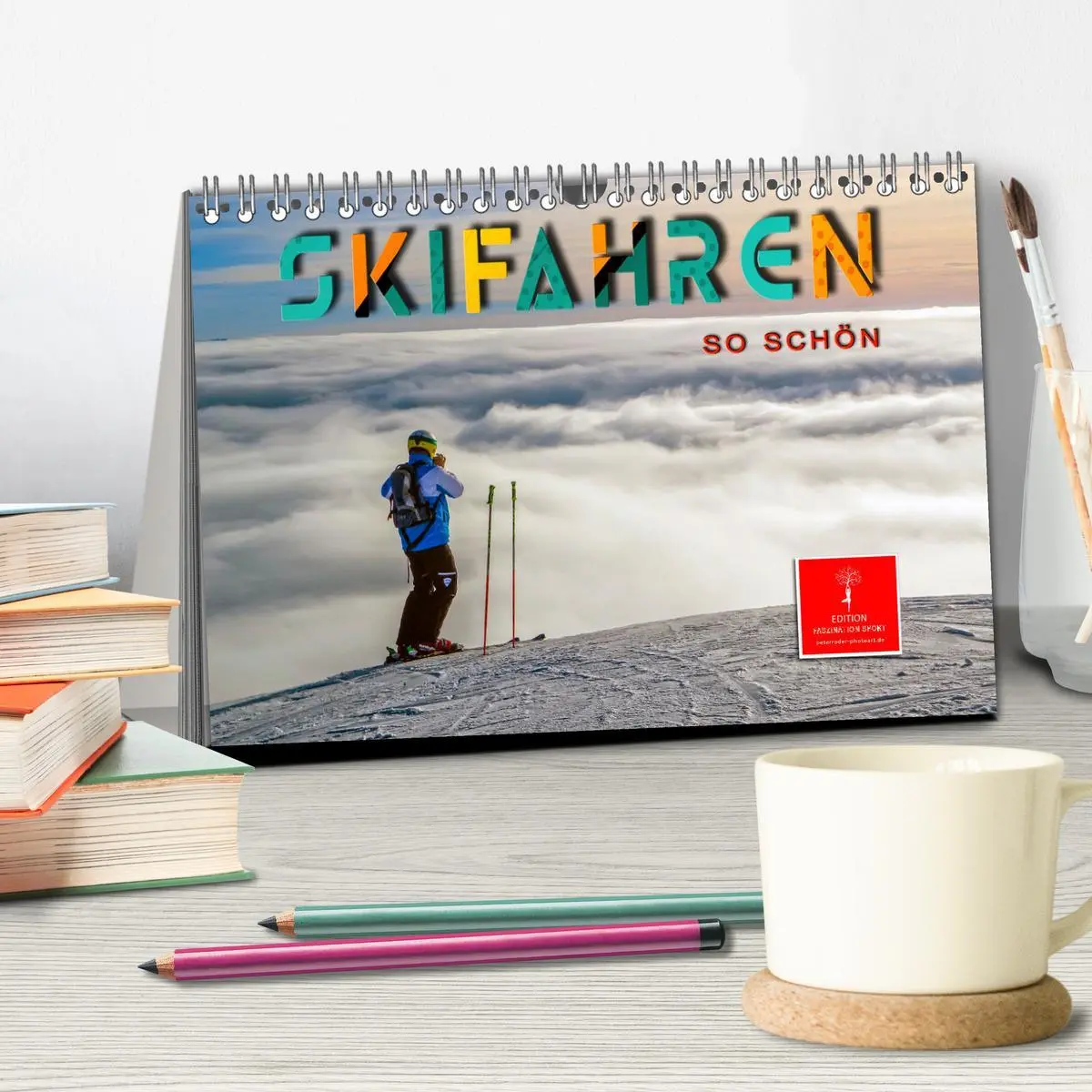 Bild: 9783457858820 | Skifahren - so schön (Tischkalender 2026 DIN A5 quer), CALVENDO...