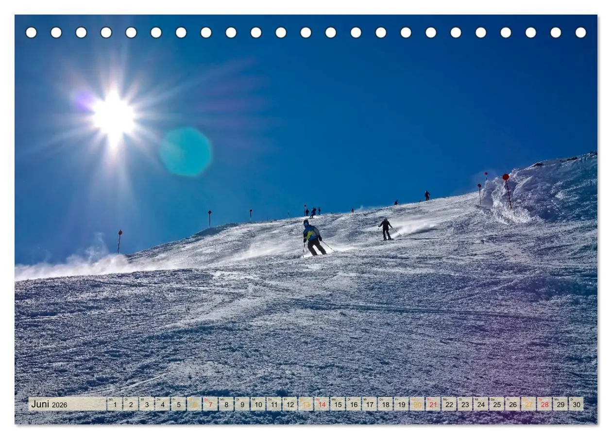 Bild: 9783457858820 | Skifahren - so schön (Tischkalender 2026 DIN A5 quer), CALVENDO...