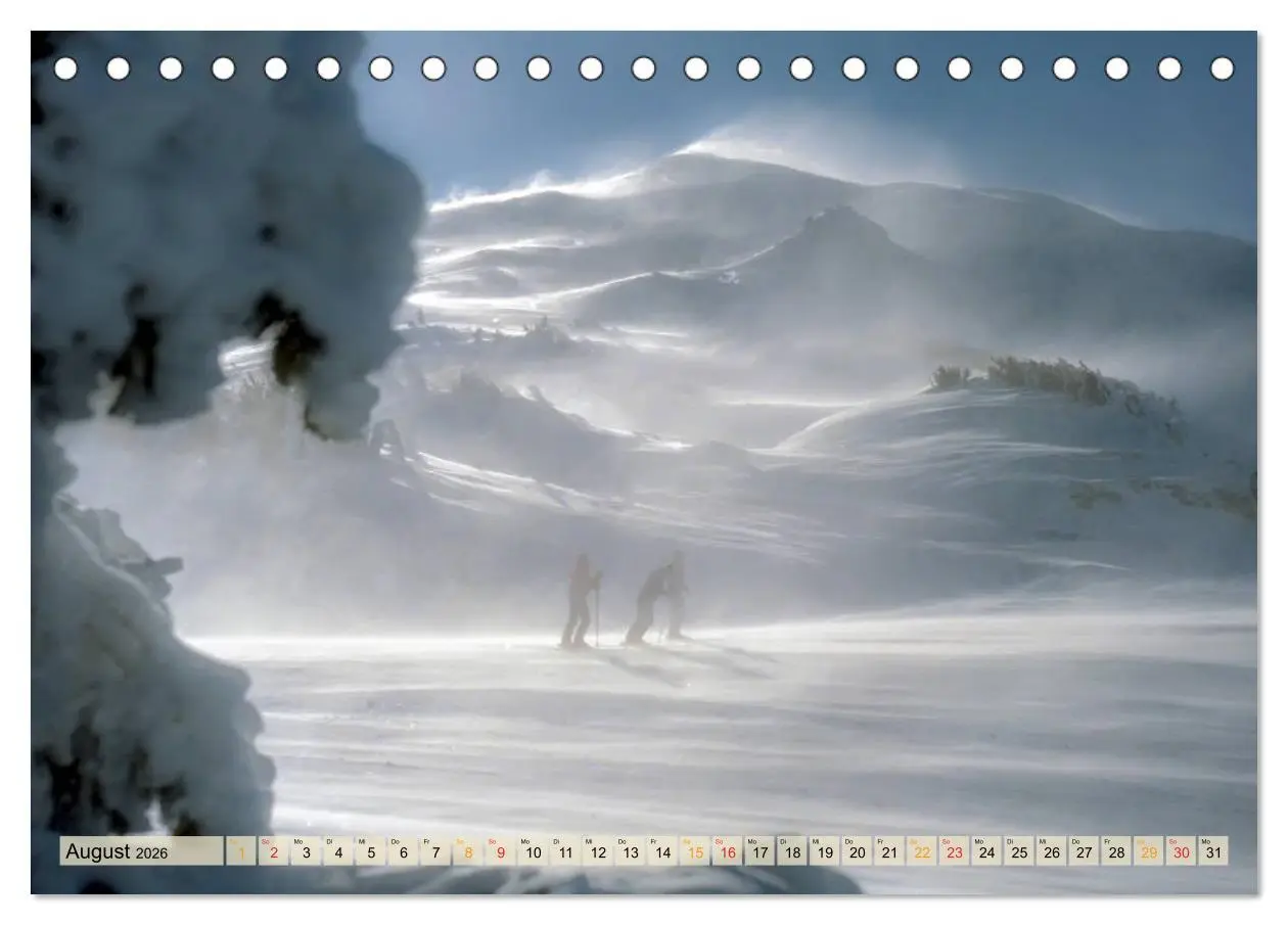 Bild: 9783457858820 | Skifahren - so schön (Tischkalender 2026 DIN A5 quer), CALVENDO...