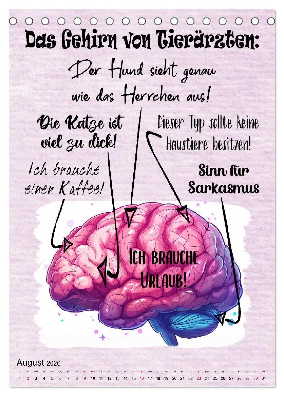 Bild: 9783516258820 | Tierarztsprüche (Tischkalender 2026 DIN A5 hoch), CALVENDO...