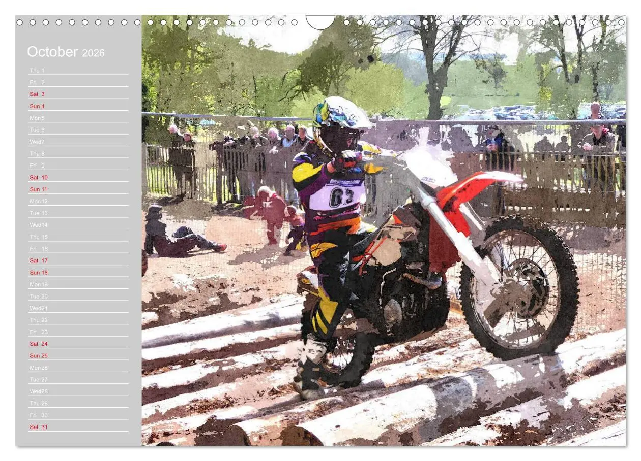 Bild: 9783516568820 | ENDURO RACING 2 (Wall Calendar 2026 DIN A3 landscape), CALVENDO 12...