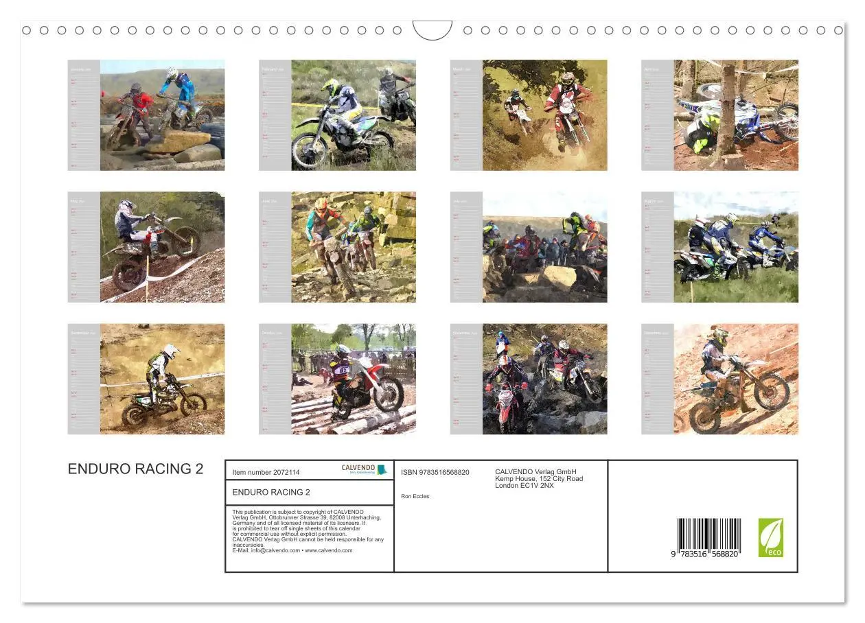 Bild: 9783516568820 | ENDURO RACING 2 (Wall Calendar 2026 DIN A3 landscape), CALVENDO 12...