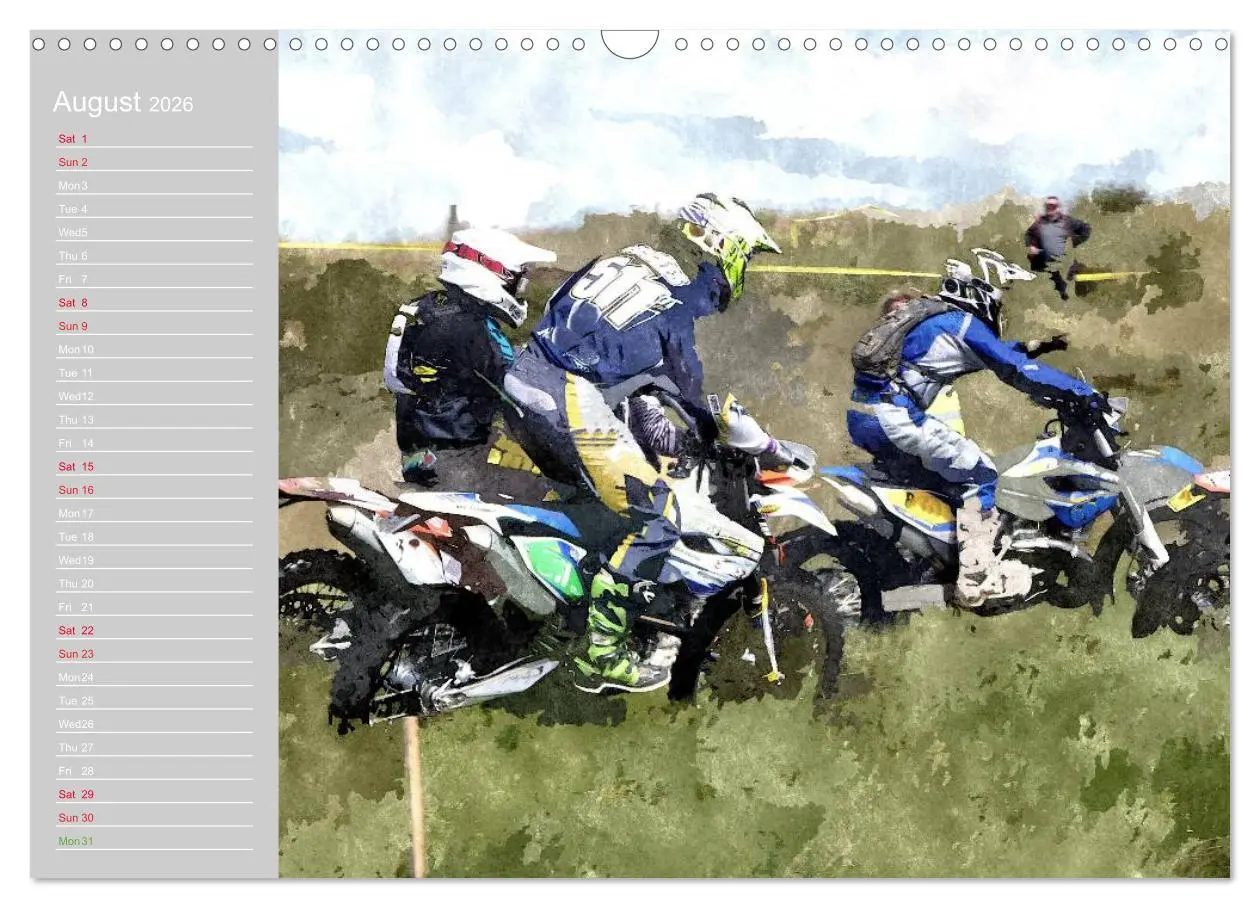 Bild: 9783516568820 | ENDURO RACING 2 (Wall Calendar 2026 DIN A3 landscape), CALVENDO 12...