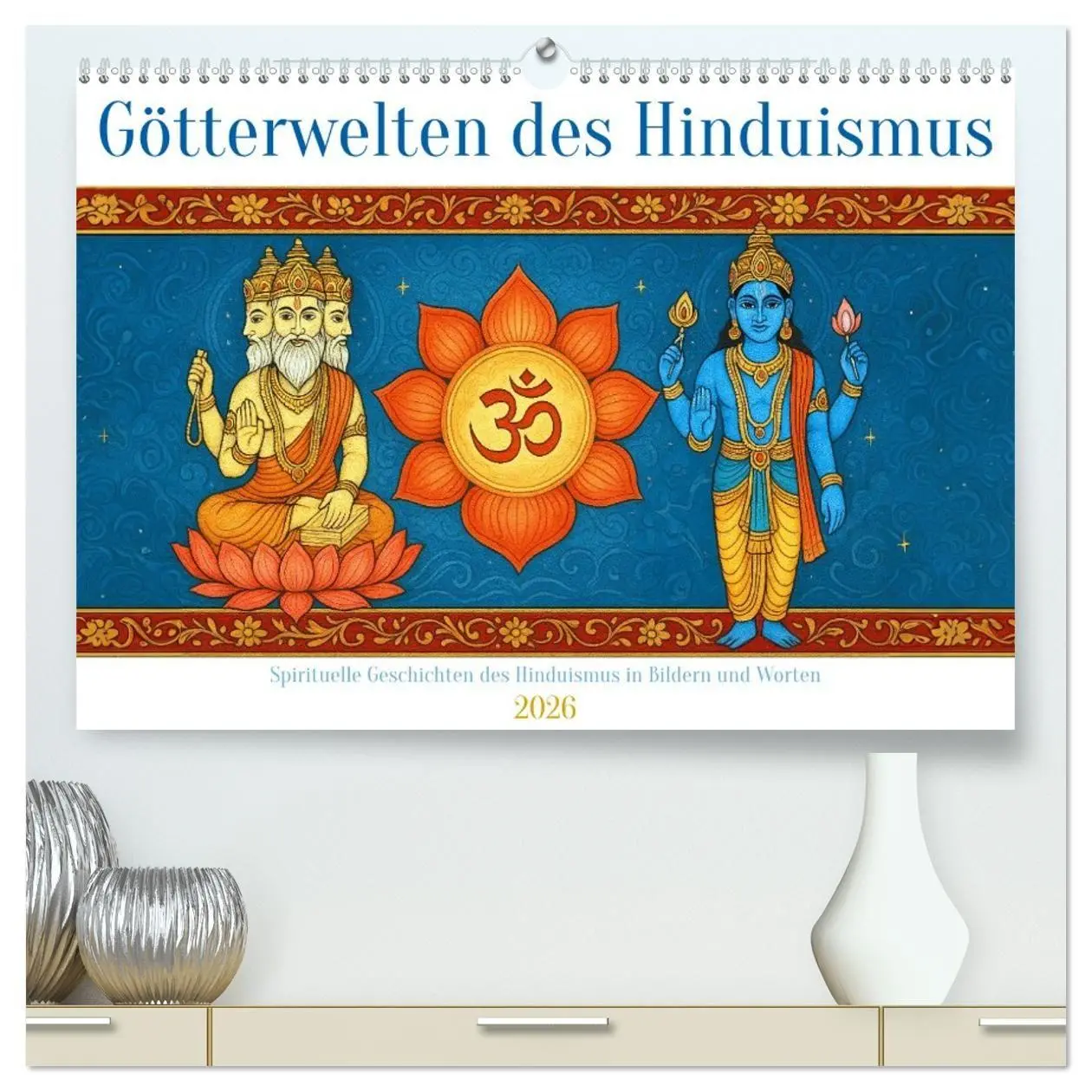 Cover: 9783516708820 | Götterwelten des Hinduismus (hochwertiger Premium Wandkalender 2026...