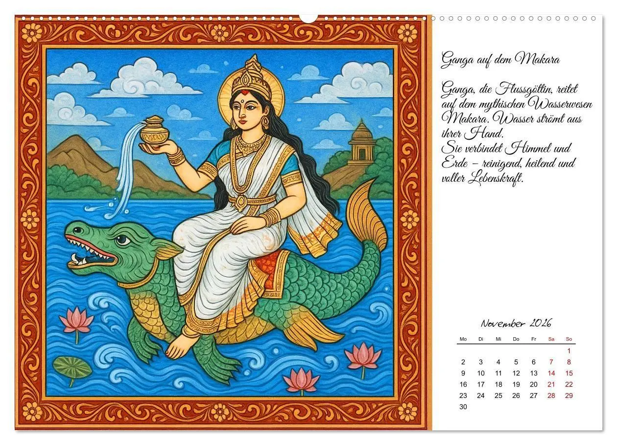 Bild: 9783516708820 | Götterwelten des Hinduismus (hochwertiger Premium Wandkalender 2026...