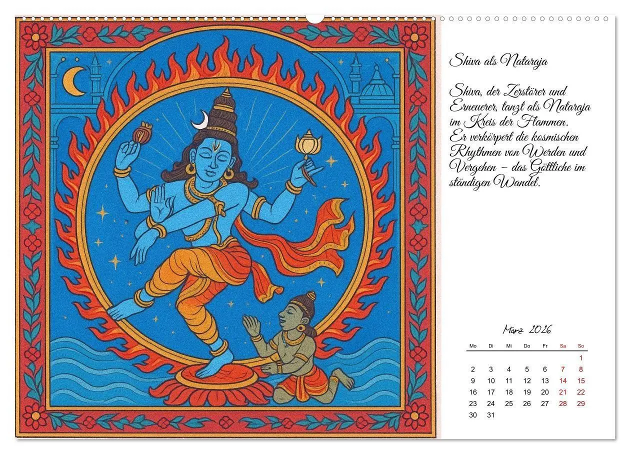 Bild: 9783516708820 | Götterwelten des Hinduismus (hochwertiger Premium Wandkalender 2026...