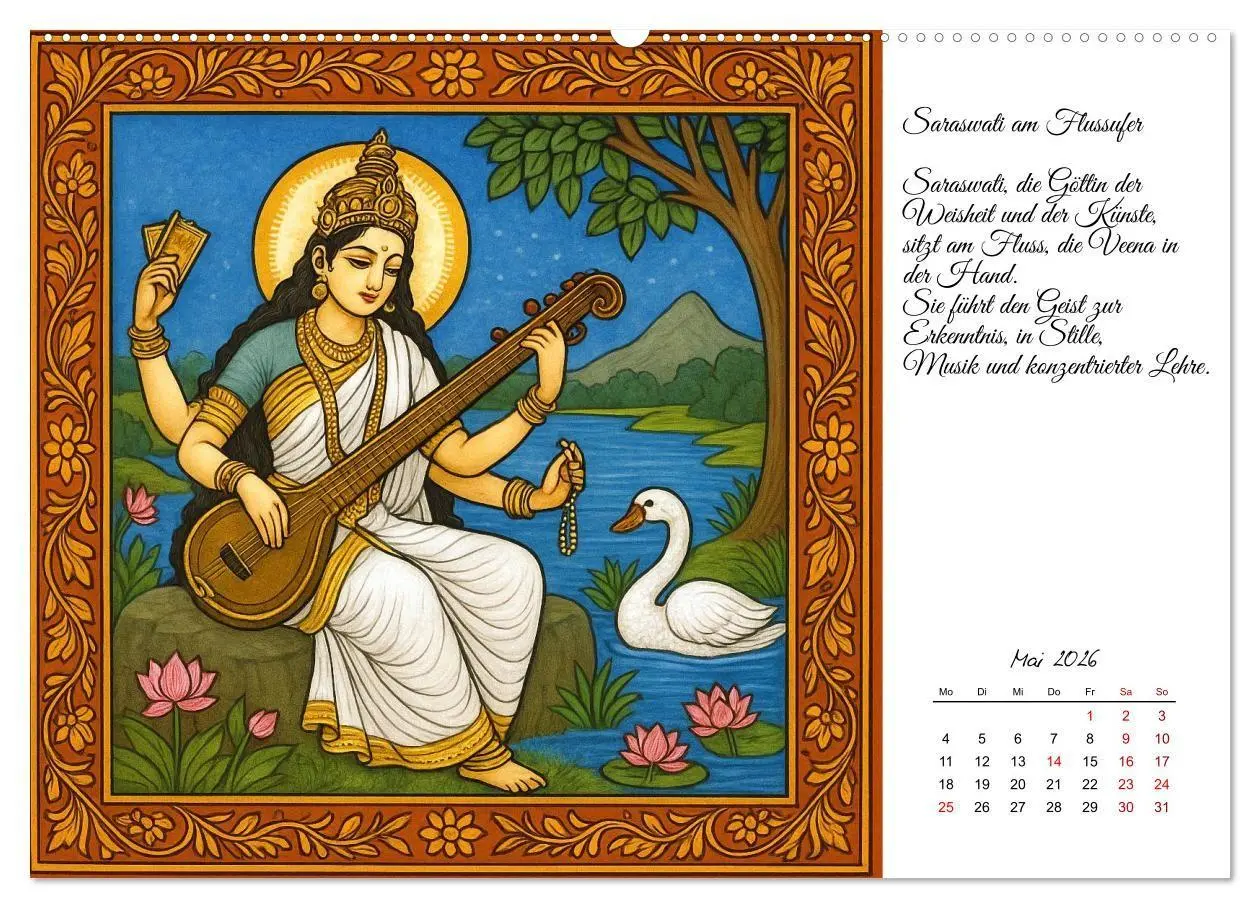 Bild: 9783516708820 | Götterwelten des Hinduismus (hochwertiger Premium Wandkalender 2026...