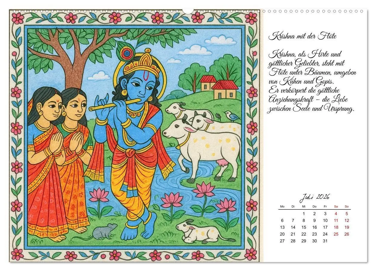 Bild: 9783516708820 | Götterwelten des Hinduismus (hochwertiger Premium Wandkalender 2026...