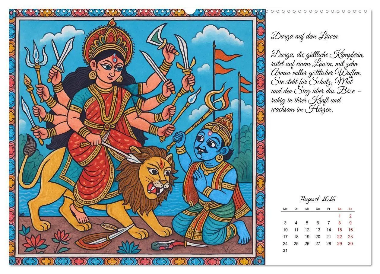 Bild: 9783516708820 | Götterwelten des Hinduismus (hochwertiger Premium Wandkalender 2026...