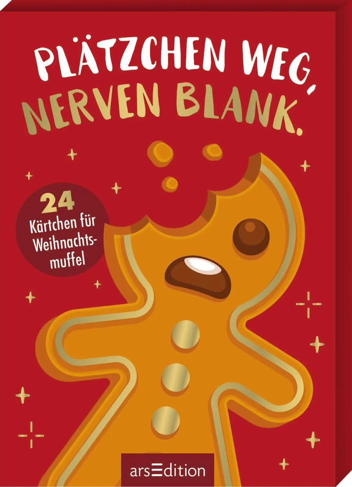 Cover: 9783845868820 | Plätzchen weg, Nerven blank. | 24 Kärtchen für Weihnachtsmuffel | Buch