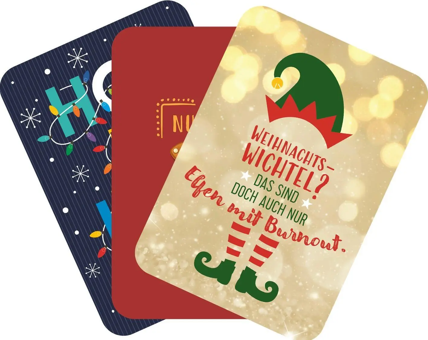 Bild: 9783845868820 | Plätzchen weg, Nerven blank. | 24 Kärtchen für Weihnachtsmuffel | Buch