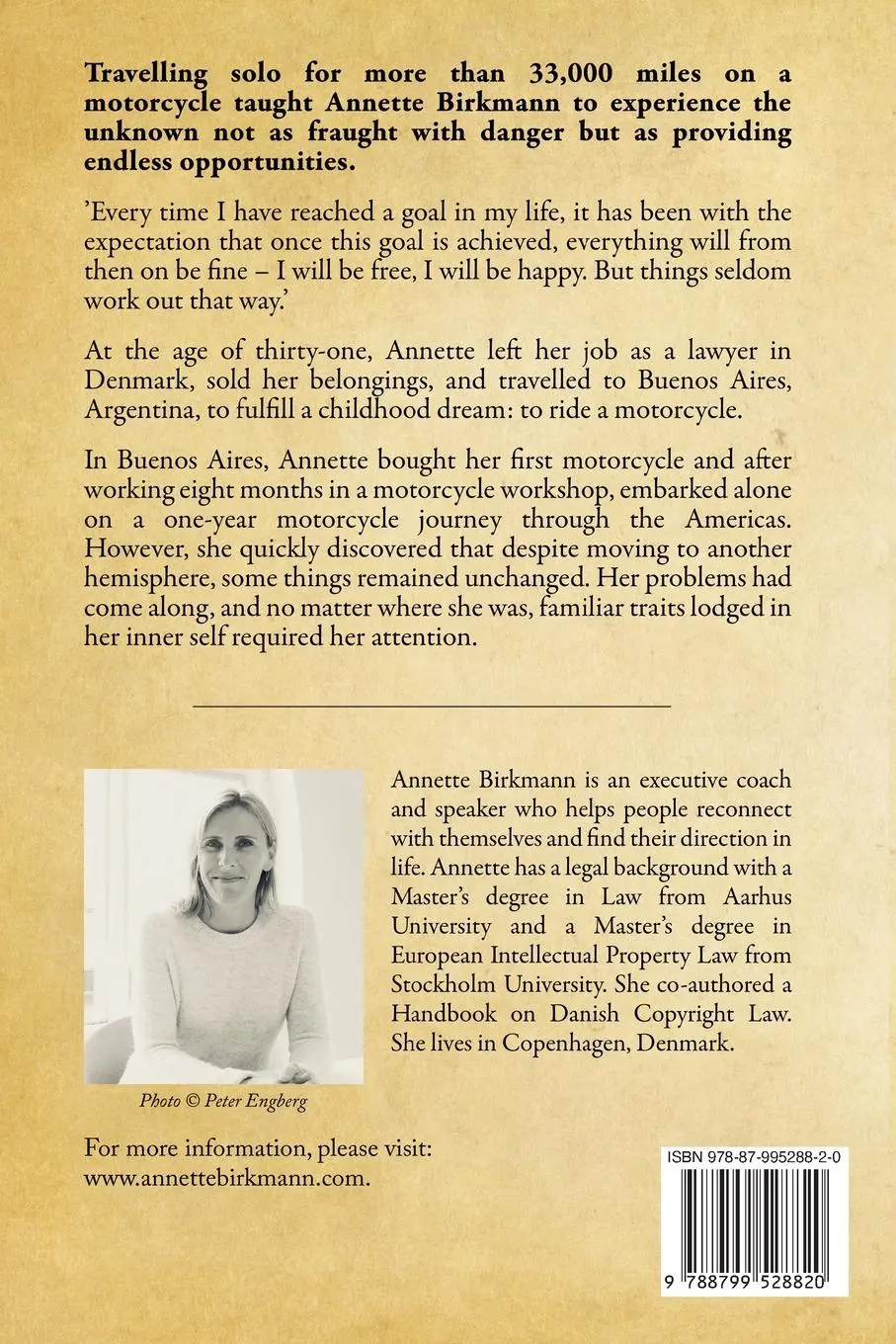 Rückseite: 9788799528820 | The Journey to Me | Annette Birkmann | Taschenbuch | Englisch | 2024