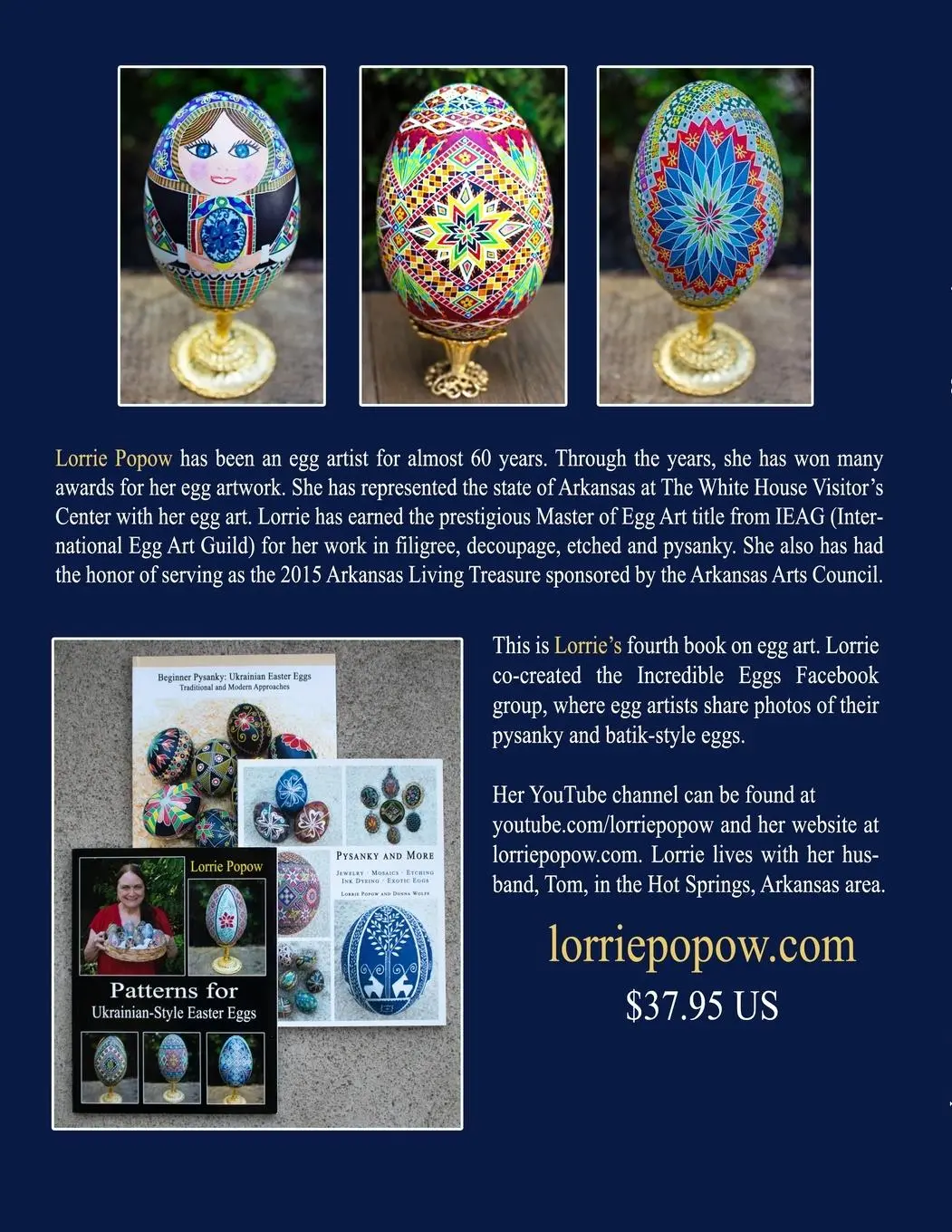 Rückseite: 9781365048920 | Patterns for Ukrainian-Style Easter Eggs | Book 2 | Lorrie Popow
