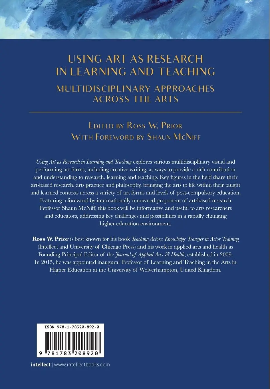 Rückseite: 9781783208920 | Using Art as Research in Learning and Teaching | Ross W. Prior | Buch