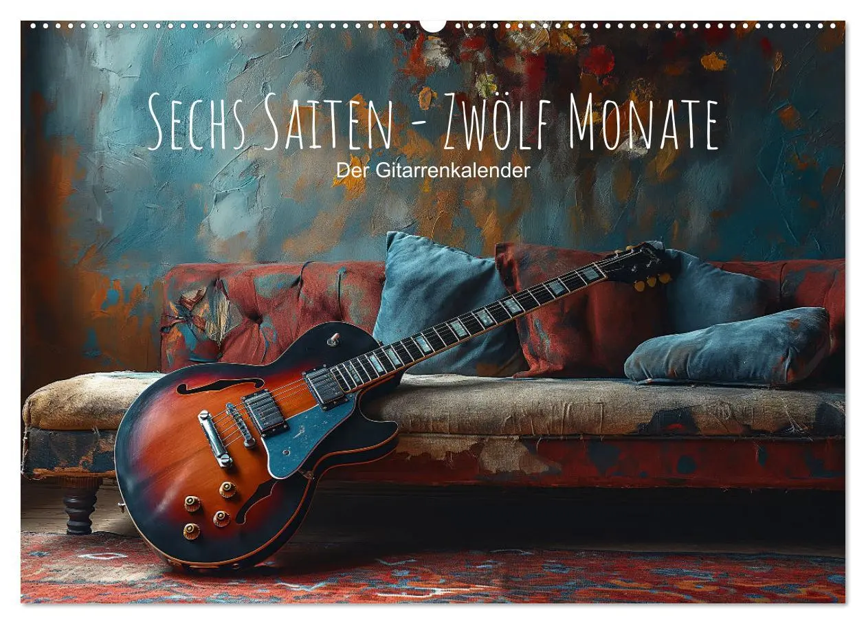 Cover: 9783457468920 | Sechs Saiten, Zwölf Monate - Der Gitarrenkalender (Wandkalender...