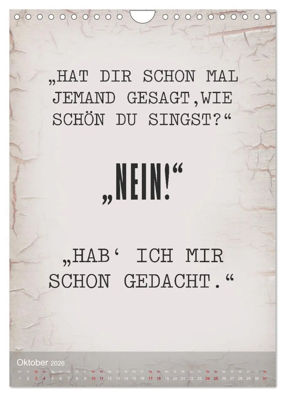 Bild: 9783516248920 | Ziemlich schlecht gelaunt (Wandkalender 2026 DIN A4 hoch), CALVENDO...