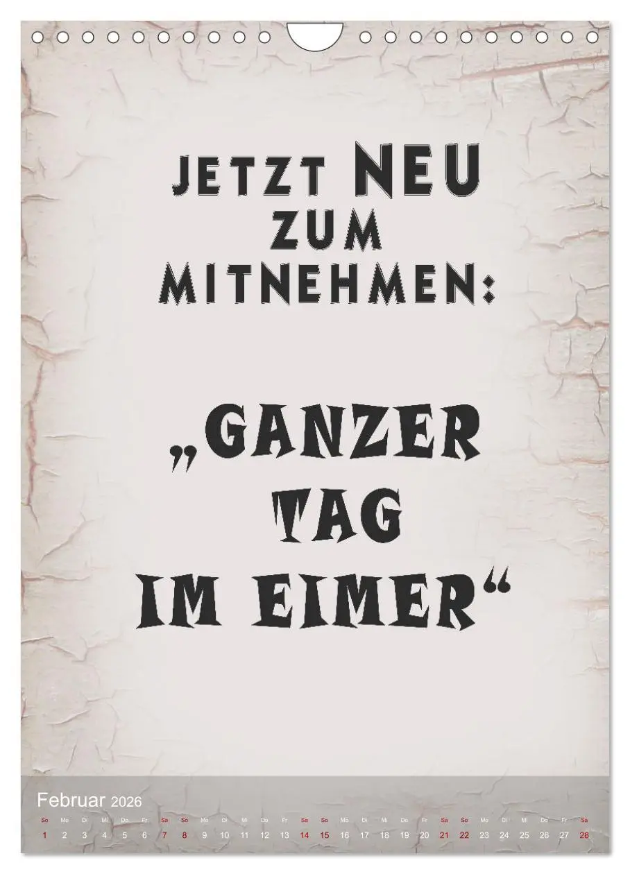 Bild: 9783516248920 | Ziemlich schlecht gelaunt (Wandkalender 2026 DIN A4 hoch), CALVENDO...