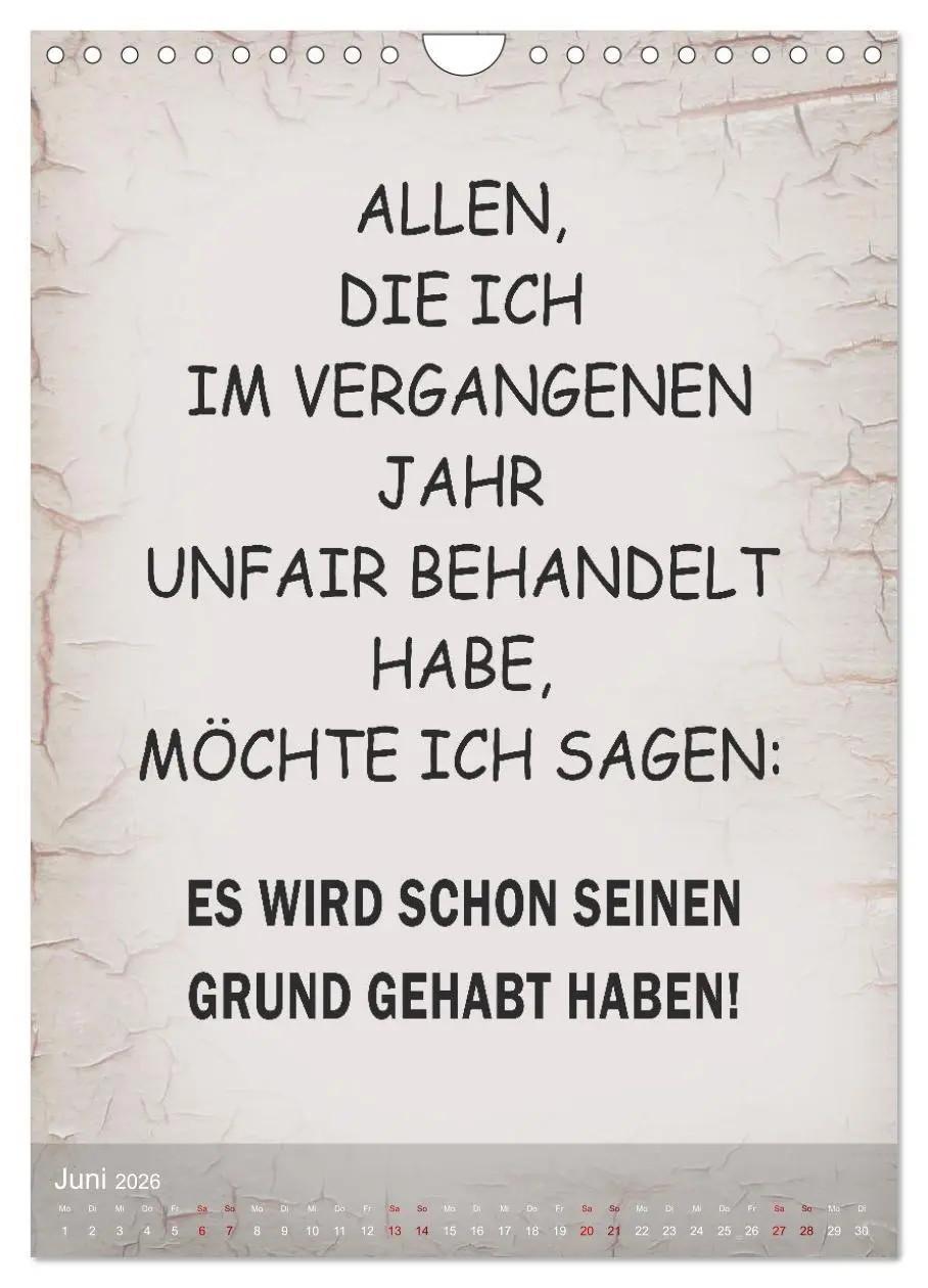 Bild: 9783516248920 | Ziemlich schlecht gelaunt (Wandkalender 2026 DIN A4 hoch), CALVENDO...