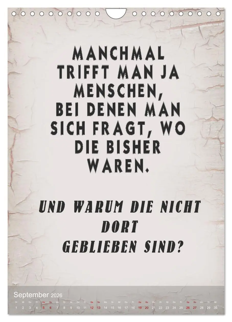 Bild: 9783516248920 | Ziemlich schlecht gelaunt (Wandkalender 2026 DIN A4 hoch), CALVENDO...