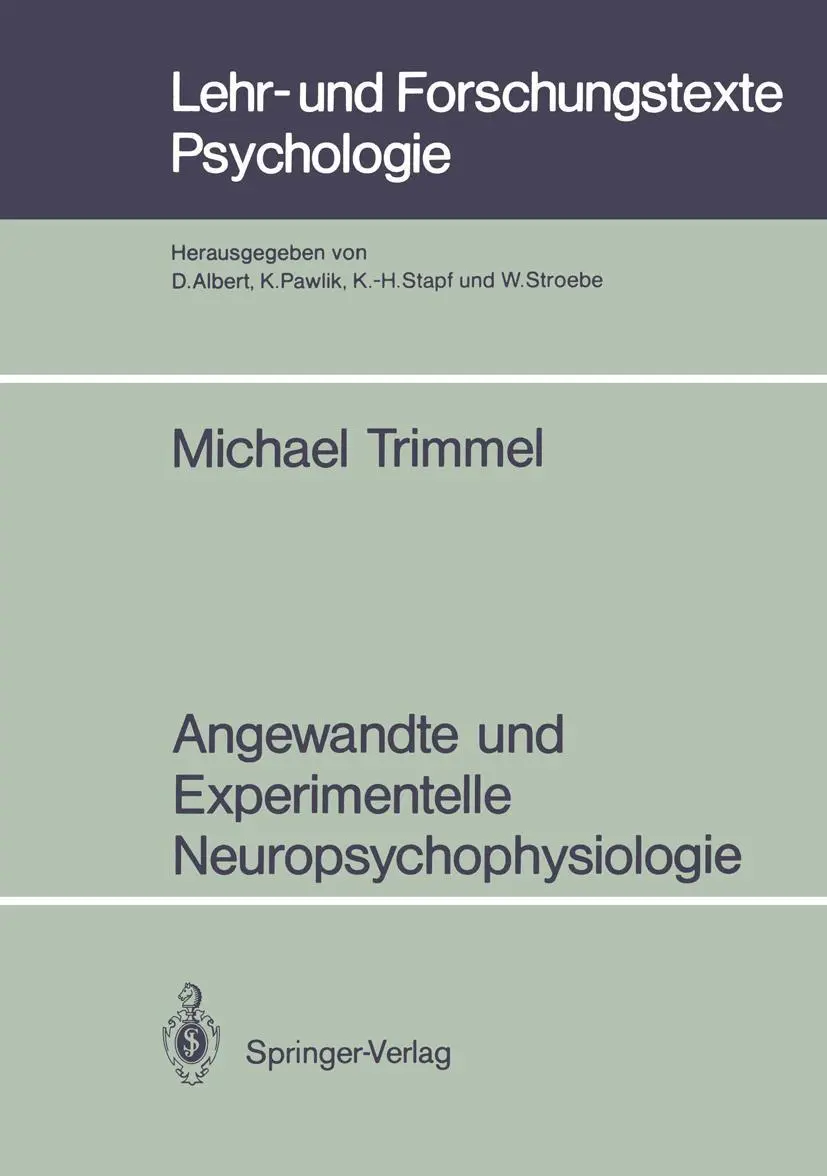 Cover: 9783540528920 | Angewandte und Experimentelle Neuropsychophysiologie | Michael Trimmel