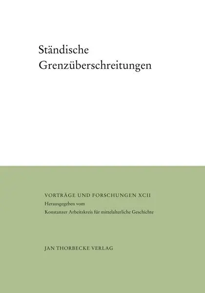 Cover: 9783799568920 | Ständische Grenzüberschreitungen | Christian Hesse | Buch | 322 S.