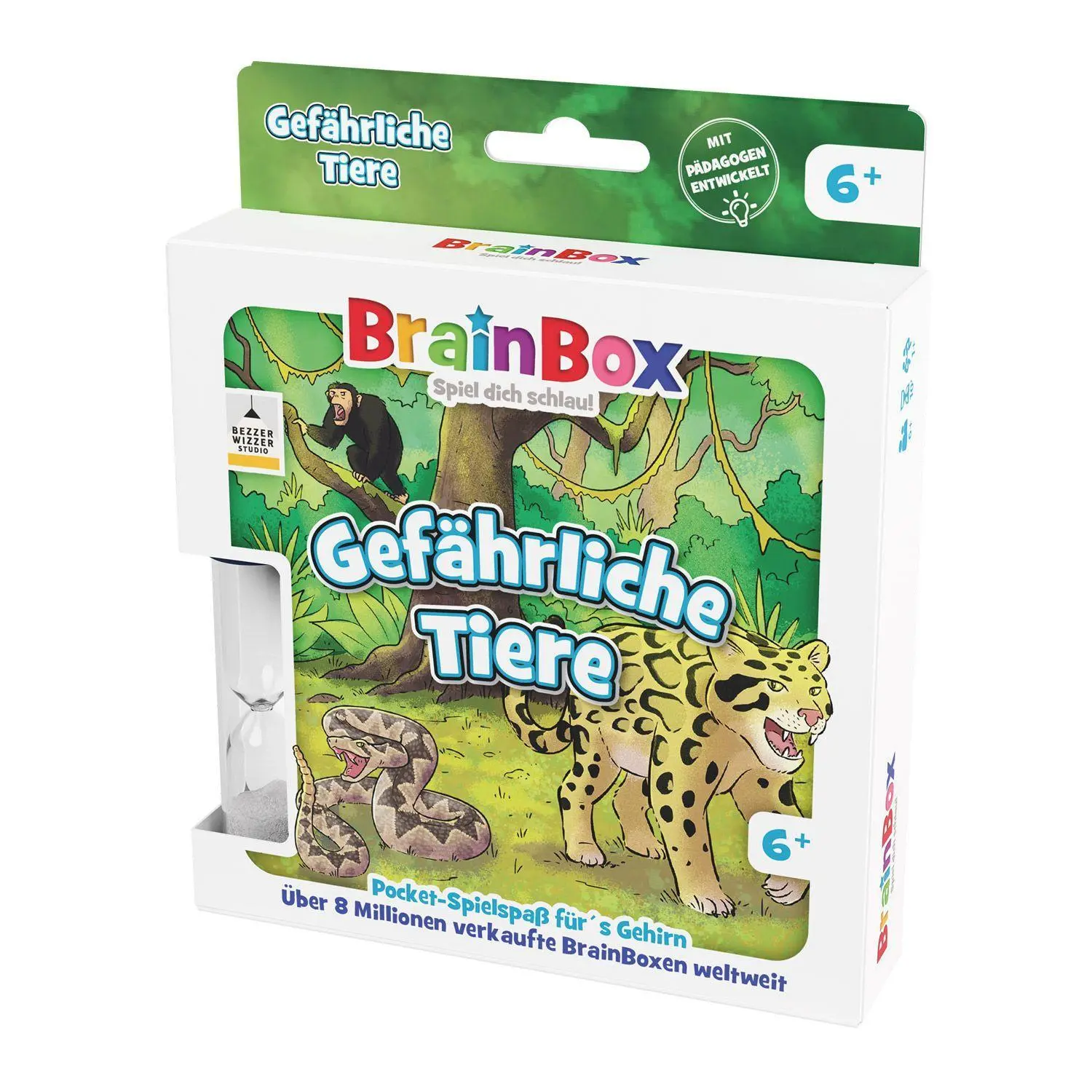 Cover: 5025822549020 | Brain Box Pocket - Gefährliche Tiere | Brain Box | Spiel | 2054902