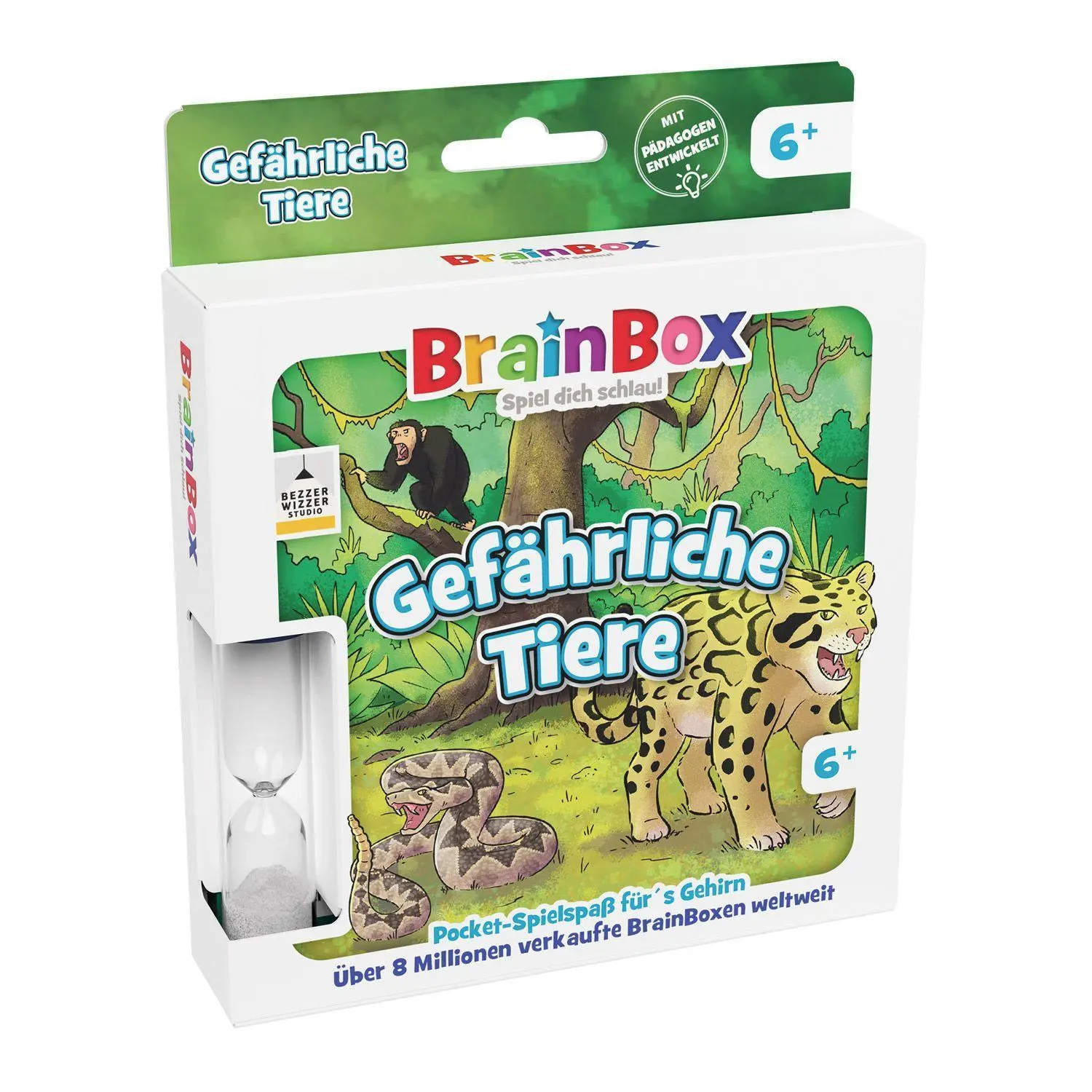 Bild: 5025822549020 | Brain Box Pocket - Gefährliche Tiere | Brain Box | Spiel | 2054902