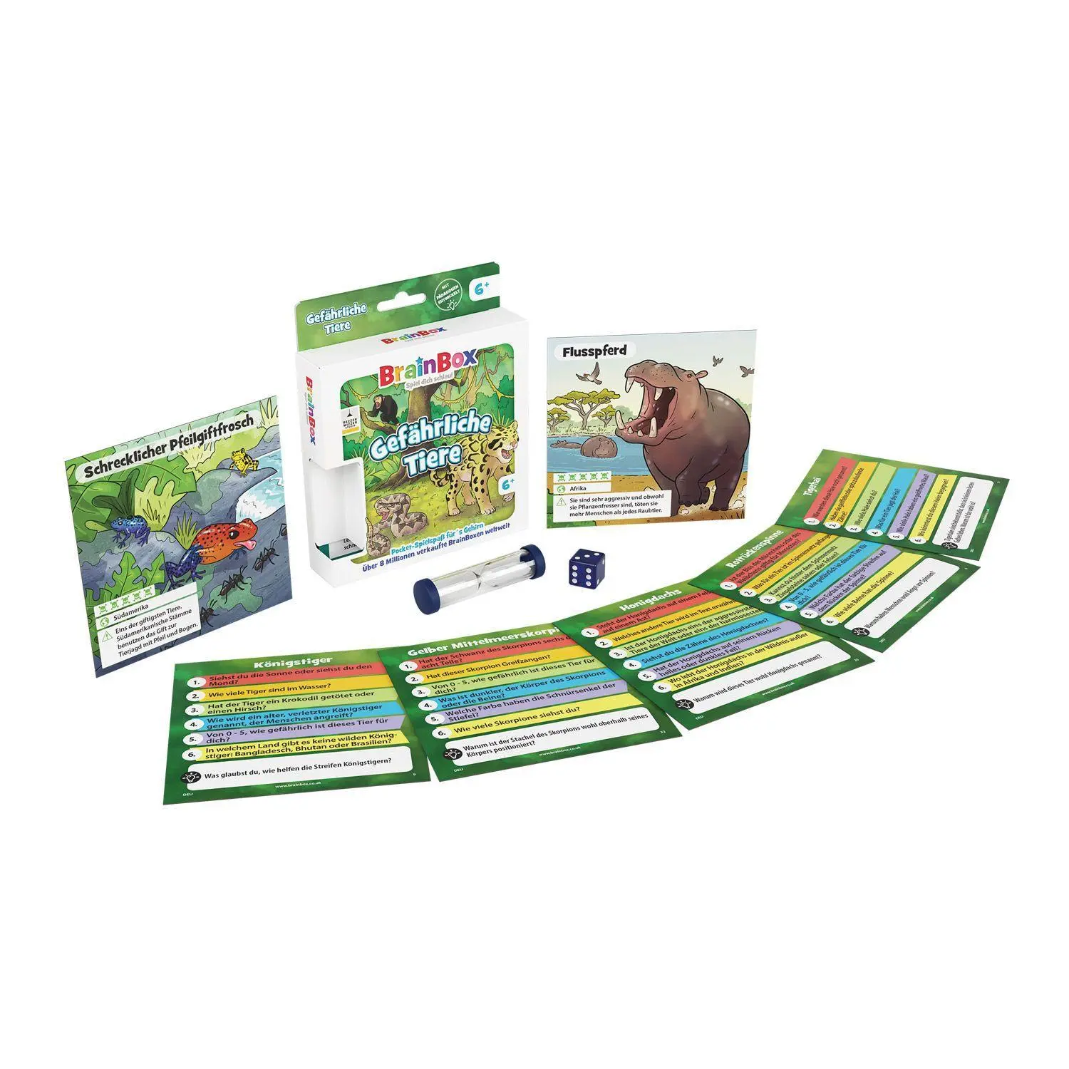 Bild: 5025822549020 | Brain Box Pocket - Gefährliche Tiere | Brain Box | Spiel | 2054902