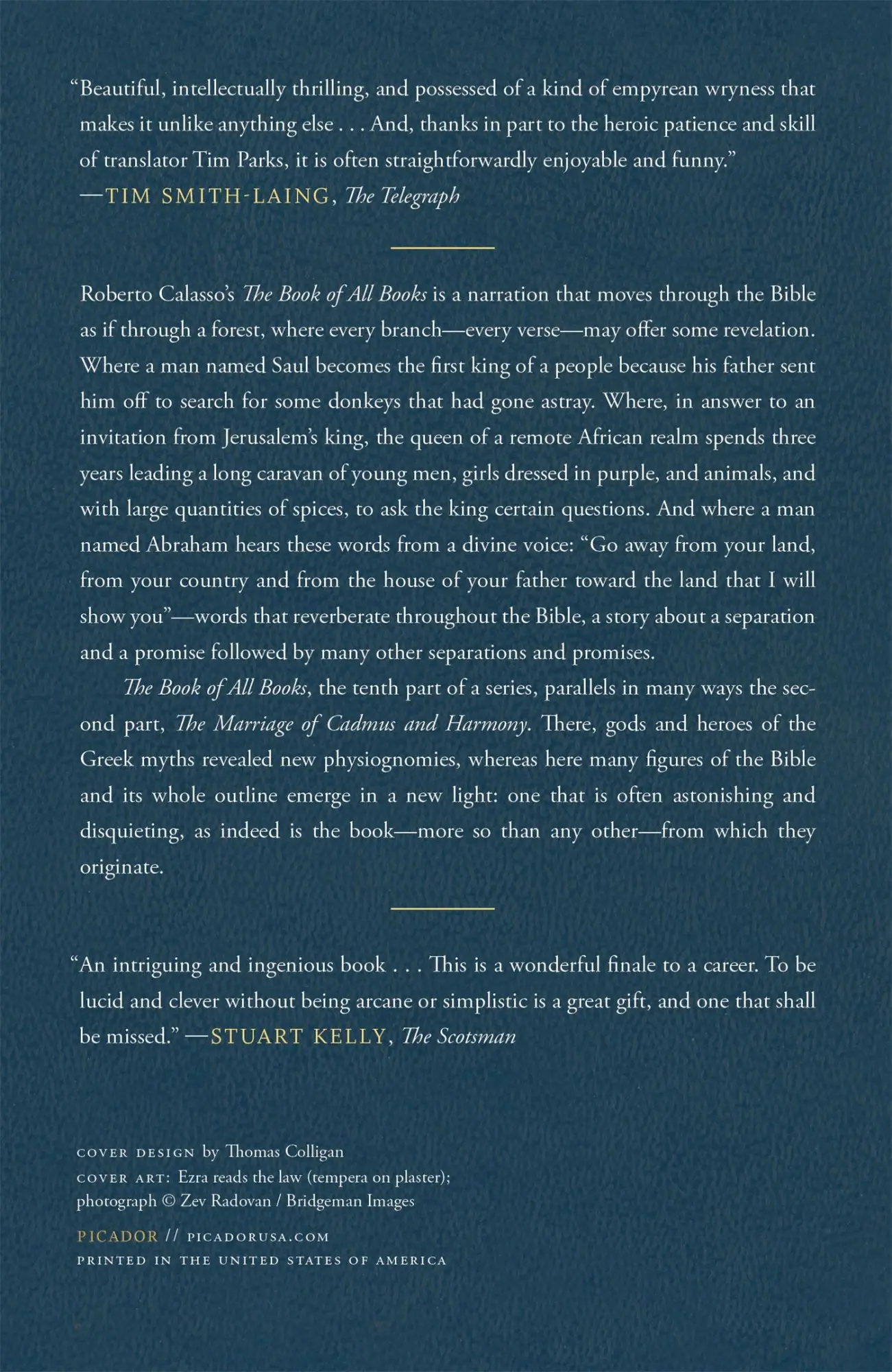 Rückseite: 9781250859020 | Book of All Books | Roberto Calasso | Taschenbuch | Englisch | 2022