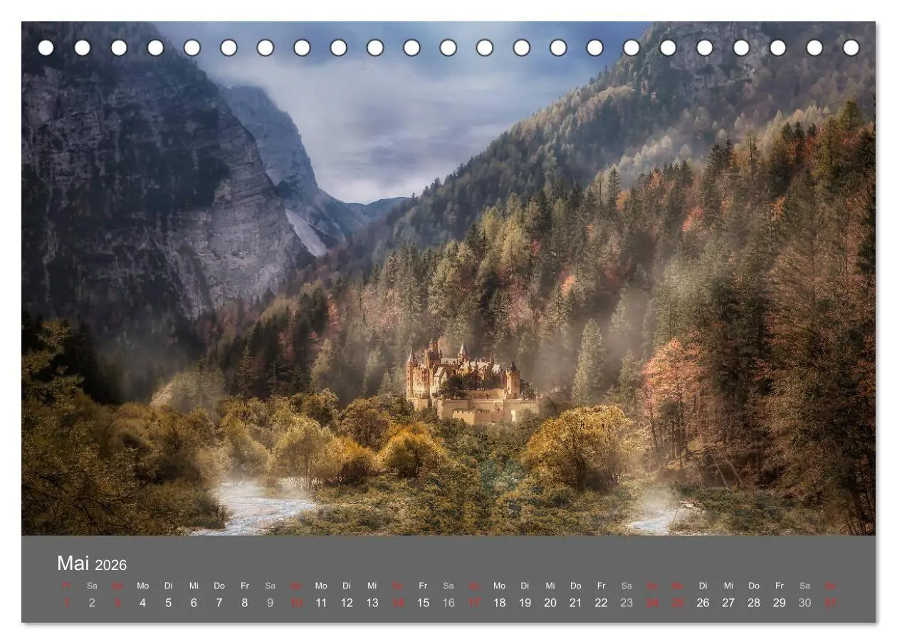Bild: 9783516069020 | Zwielicht - Fantasylandschaften (Tischkalender 2026 DIN A5 quer),...
