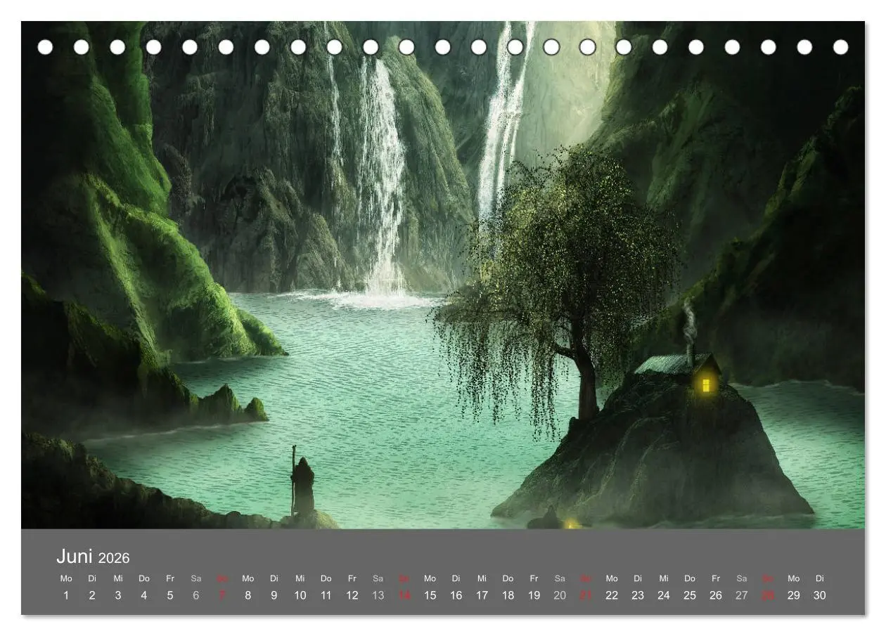 Bild: 9783516069020 | Zwielicht - Fantasylandschaften (Tischkalender 2026 DIN A5 quer),...