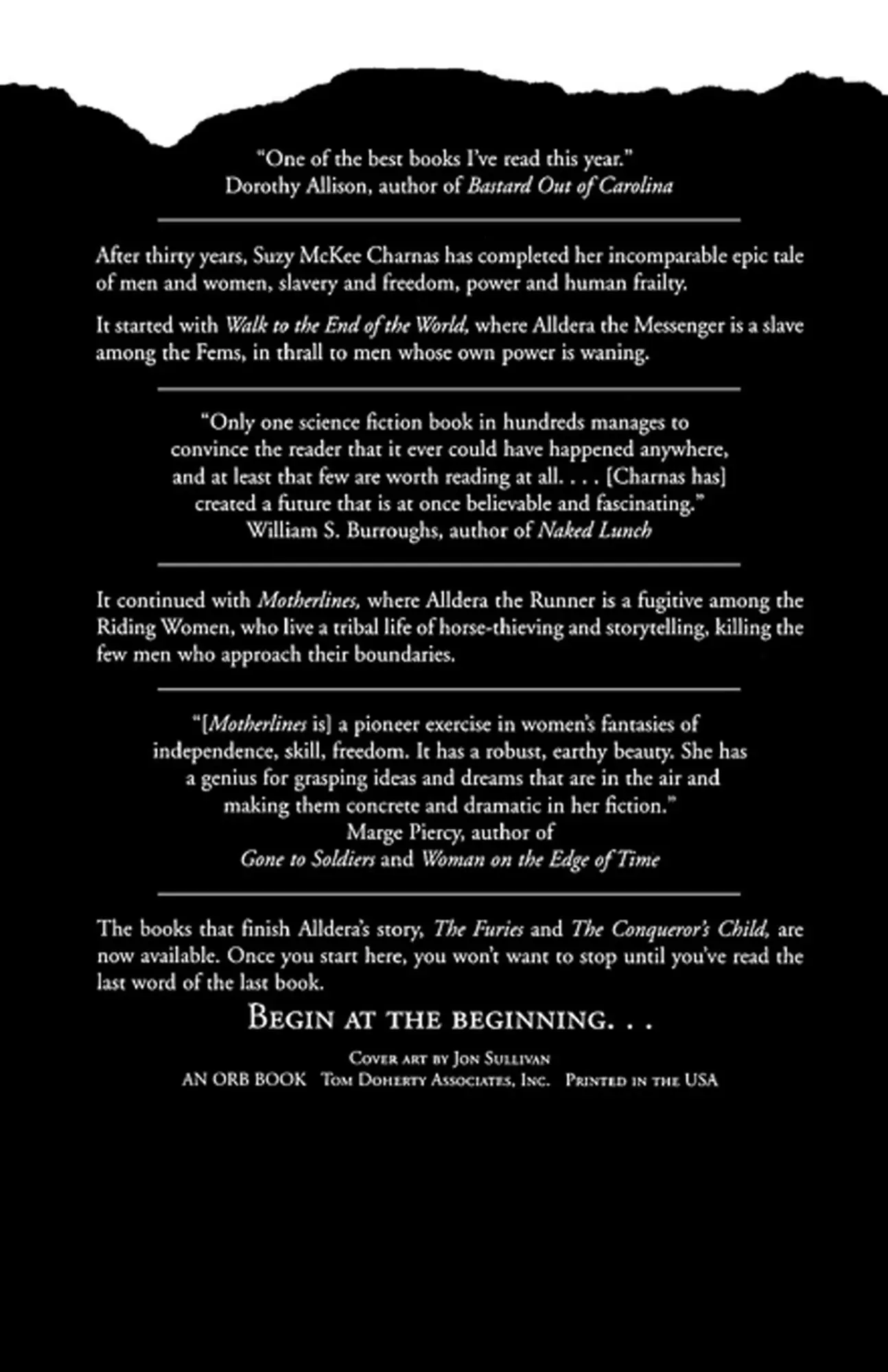 Rückseite: 9780312869120 | The Slave and the Free | Suzy Mckee Charnas | Taschenbuch | Englisch