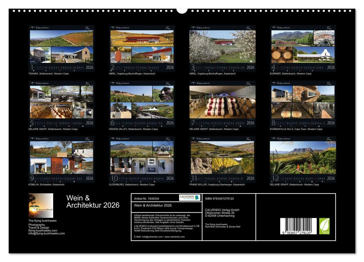 Bild: 9783457279120 | Wein &amp; Architektur 2026 (hochwertiger Premium Wandkalender 2026 DIN...