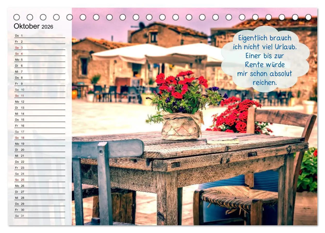 Bild: 9783457659120 | Endlich Urlaub und nichts wie weg! Lustiger Sprüchekalender für...